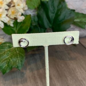 Nordstrom 925 Sterling Silver Swirl Wave Earrings